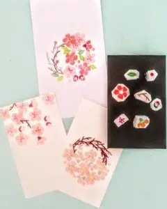 消しゴムはんこ（桜）7点セット