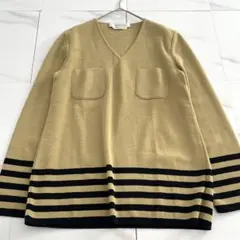 Max Mara 白タグ イタリア製 M バージンウール ニットチュニックのサムネイル