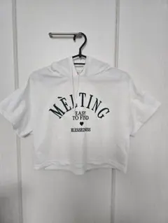 MÈLTING フード付きクロップドTシャツのサムネイル