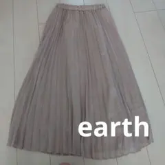 earth プリーツシフォンスカート