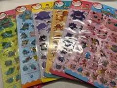 《６枚セット》【日本未発売韓国限定】ポケモンシール＊5サイズステッカー5size