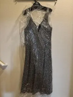 新品　プロポーション　ツイード Vネック Aライン ワンピース