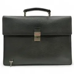 BURBERRY ビジネスバッグ ハンドバッグ レザー ブラック