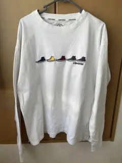 【即購入可】コンバースCONVERSE スニーカー刺繍 Tシャツ L