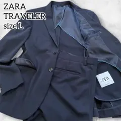 極美品✨ザラ トラベラースーツ XL相当 セットアップ 春夏 ストレッチ 防シワのサムネイル