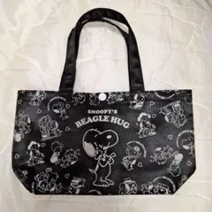 スヌーピー　ミニバッグ　黒