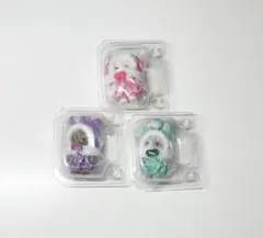 シルバニアファミリー 赤ちゃんカラフルウサギコスチューム ３個