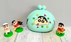 ☆クレヨンしんちゃん/シリコンがま口＆チョコエッグ3体のサムネイル