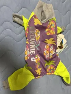 犬服　ブラウニーズCOOL加工ロンパース　S サイズロンパース　パイナップル柄のサムネイル