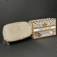 新品未使用　DIOR ディオール ホリデーコフレ限定　　化粧ポーチ ゴールド