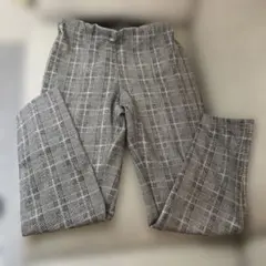 チェック柄カジュアルパンツ