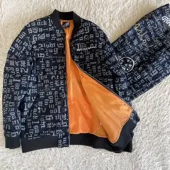 LEFLAH デニム MA-1ジャケット×パンツセットアップ　総柄　XL〜Lのサムネイル