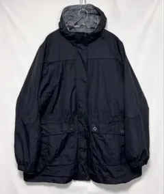 FREE COUNTRY 黒 ポリエステル×ファーリバーシブルジャケット