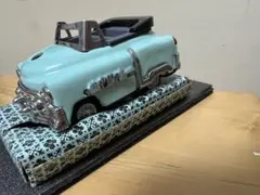 (ライター)ヴィンテージ ブリキ製 ミニカー コンバーチブル ライトブルー