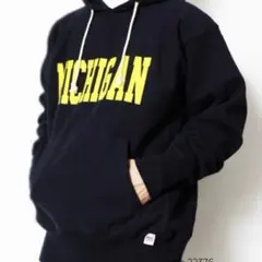 新品 M ヒューストン リバースウィーブ MICHIGAN パーカー カレッジ