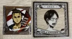 進撃の巨人 エレン 缶バッジ Past and Future ver. 購入特典 - メルカリ