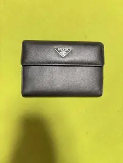 PRADA サフィアーノ 三つ折り財布 블랙