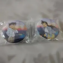 名探偵コナン　セガラッキーくじ　缶バッジセット　コナン、蘭