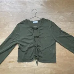 【値下げ】Tina:Jojun サマーニットカーディガン 緑