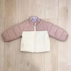 apres les cours さくらんぼ柄 中綿リバーシブルアウター 90cm