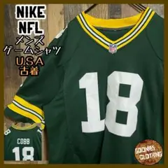 NFL NIKE ユニフォーム ゲームシャツ 刺繍 チーム ロゴ M US古着