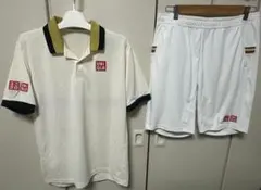 錦織UNIQLO上下セットテニスウェアポロシャツ ショートパンツXL - メルカリ