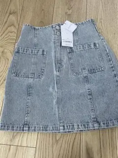 オリーブデオリーブ　デニムスカート ブルー Fサイズ　未使用品　丈44 タグ付きのサムネイル