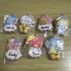 BT21クッキー型キーホルダー 7個セット