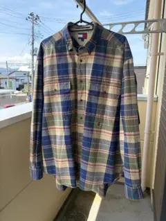 TOMMY HILFIGER チェック柄 長袖シャツ Lサイズ