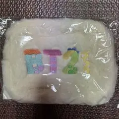 BT21 オリジナルもこもこポーチB ホワイト
