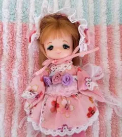 ミキちゃんマキちゃんハンドメイド和風ロリータワンピース