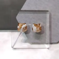 猫カボション＊ピアス・イヤリング007