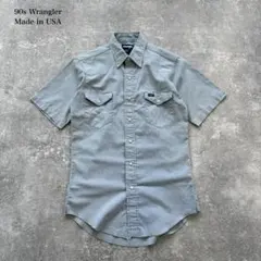 【Wrangler】 ラングラー 90s 半袖 ウエスタンシャツ USA製