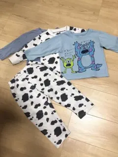 エルフィンドール モンスターズインク 90㎝ ベビーパジャマ 4枚セット