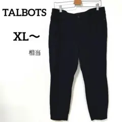 TALBOTS ブラック パンツ 14P 【XL〜相当】ストレッチ　七分丈〜