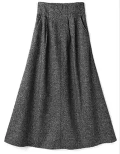 完売品　GRL ツイードフレアロングスカート