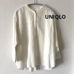 UNIQLO アイボリー 長袖シャツ XL