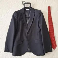 子供用ブラックジャケット ネクタイ付き