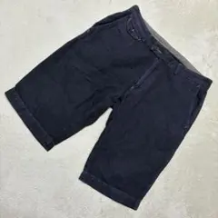 ラコステ 麻混 ハーフパンツ ネイビー 82 コットンリネン ショートパンツのサムネイル