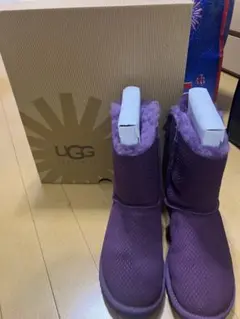 値下げ UGG ムートンブーツ パープル 並行輸入品 サイズ 6 23cm
