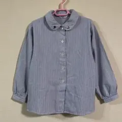 familiar ブラウス　120サイズ ストライプ　旧タグ　レトロ