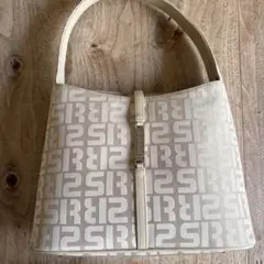 ソニアリキエル　ベージュ ロゴ入り ハンドバッグ