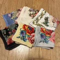 咬*ん様 フェイラー　ハンカチ　花柄　6枚　セット　まとめ売り