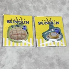 ローソン　パペットスンスン　キーホルダー　ロールケーキ＆メロンパン