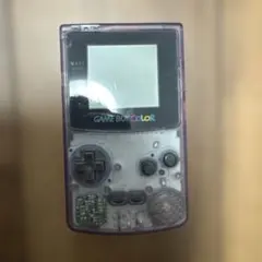 任天堂 ゲームボーイカラー クリアパープル GBC 偏光板交換 スクリーン