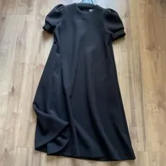 【極美品】UNTITLED 42 フレアマキシワンピース　洗える　黒 極美品】UNTITLED 42 フレアマキシワンピース 洗える 黒 - メルカリ