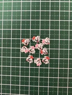 犬の顔 ネイルパーツ 10個セット