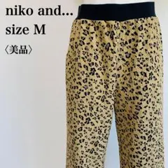 美品 ニコアンド レオパード柄 ワイドパンツ M 即完売 人気 y2k