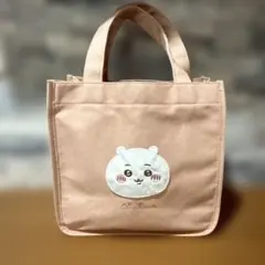 中古品　ちいかわ ふわふわワッペンミニトート　ピンク