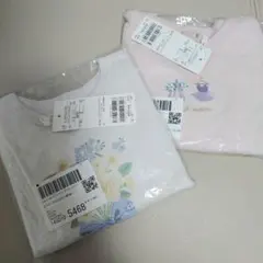 新品 petit main 長袖Tシャツ 2枚セット 90　プティプラ